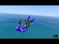 GTA 5 Rainbow Spiderman Trampoline Jumps and Fails (Ragdolls/Euphoria Physics) #11