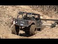 RC Jeep CJ-7 Slow Crawl Video 4X4 CIRCUIT Off Road, Trail Show