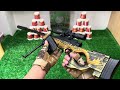 Special police weapon toy set unboxing, AWM sniper gun, M416, AK47 rifle, Glock pistol, bomb dagger
