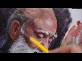 Secret of Portrait Painting in Acrylic | Old Men With Beard Acrylic Portrait By Debojyoti Boruah