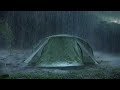 [Try Listening for 3 Minutes] Fall Asleep Fast | Thunderstorm, Heavy Rain on Tent & Intense Thunder