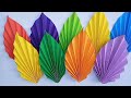 How To Make Paper Decoration | EASY PAPER PALM Leaves | DIY Paper Decoration