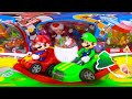 Super Mario Bros Unboxing Toys Review | Super Mario Deluxe Toad House Playset | Luigi | Cat Mario