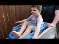 MAKING MUD PIES with CALEB! Family PLAYS OUTSIDE catching bugs Fun Day Routine! BACKYARD ADVENTURES!