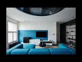 Navy Blue Living Room Design