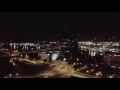 Drone Night Flight over City of Norfolk