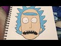 Drawing Rick with posca markers!