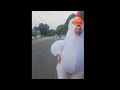 Chicken suit protest outside Canton Select Board Chair's home