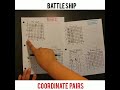 Battle Ship - Coordinate Pairs