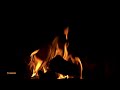 Night Fire Ambience & Crackling Fire Sounds🔥12 Hrs Burning Fireplace Noises & Black Screen for Sleep