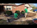 Disabled woman SHOCKED. Flower Bed MAKEOVER! OVERGROWN landscape before and after.