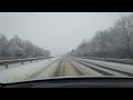 Поездка в метель по автобану в Чехии.. 🇨🇿 #снег #автобан #чехия #snowfall #czechia