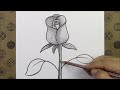 Kolay Gül Resmi Çizim Yöntemi Adım Adım Kolay Yoldan Çiçek Resmi Nasıl Çizilir