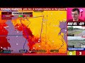 🔴 BREAKING TORNADO ON THE GROUND In Louisiana - Hurricane Beryl - With Live Storm Chasers