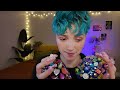 ASMR Tingly Tapping & Scratching to Help You Sleep 😴 (no talking, rhinestones & beads, long nails)