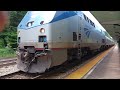 Amtrak 89 stop in white Sulphur springs and horn show