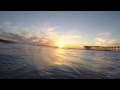 Bodysurfing Crystal Pier at Sunset