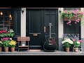 Creative Morning ☕️  Relaxing Guitar Music with Sounds of the City 🔊