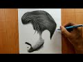 How to draw Realistic hair | for beginners