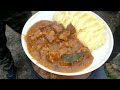 DELICIOUS AND SO FAMILIAR / gravy-(goulash) from the USSR on an open fire