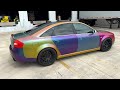 Spraying a HyperShift over an Insane Multi-Colored Harlequin Car (We Had to do it)