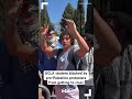 UCLA student blocked by pro-Palestine protesters from getting to class