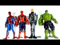 Assembling Marvel's Hulk Smash vs Spider-Man vs Siren Head vs Spider-Man 2 Avengers Toys