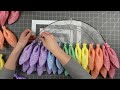 Learn to Make a Rainbow Umbrella Wreath, a step-by-step tutorial
