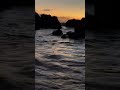 Sunset beach wave