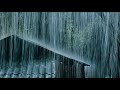 Relax & Fall Asleep In Minutes With Huge Rain On Tin Roof & Powerful Thunder Sounds | White Noise