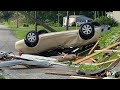 Drone damage after Tornado Emergency in Kentucky - Dawson Springs and Barnsley - 4k - 2024