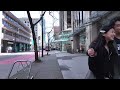 【4K】Downtown Vancouver Spring Walk 2024, Cherry Blossoms，Walking Tour in Canada Binaural City Sounds