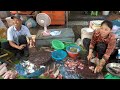 Cooking Yummy Seafood & Fresh Market Food - Cambodian Street Food