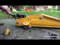 Filling a trolley jack with oil