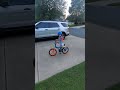 Riding my bike