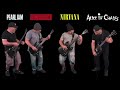 Ultimate Grunge Guitar Riffs Battle (Pearl Jam VS Soundgarden VS Nirvana VS Alice in Chains)