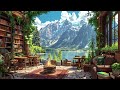 Jazz Relaxing Music In Lakeside Coffee Shop Ambience 🎵 Gentle Jazz Music For Study, Work, Focus