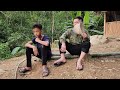 A kind man helps two orphan brothers complete a cage for their piglets