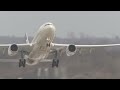UNBELIEVABLE CROSSWIND LANDINGS during a STORM with 20 ABORTED LANDINGS - GO AROUND !!