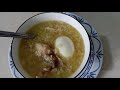 chicken & rice porridge cooked in the instant pot