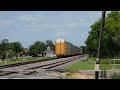 UP 8912 Leads Fast Northbound Autorack Train In Buda, Texas on 4/14/2024