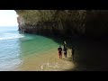 Iconic Benagil sea cave, Algarve,  Portugal. Уникальная пещера Бенагил,  Алгарве, Португалия 4K