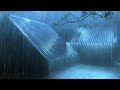 The Deepest Healing Sleep in Only 3 Minutes with Heavy Rain & Thunderstorm Sounds on a Tin Roof