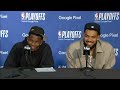 Anthony Edwards and KAT hilarious postgame interview after Game 7 win vs Nuggets