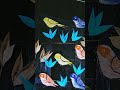 Cardboard Bird Wall Decor Art//Bird Wall Art DIY// Cardboard Craft DIY
