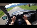 BMW E12 528i 177hp POV test drive by seen through cars
