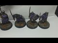 Razgush painted. How to paint purple textured cloth