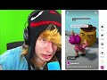 Kreekcraft get annoyed by a chicken nugget #viral #kreekcraft #video #chicken nugget