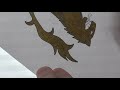 Game of Thrones House Lannister banner drawing - ASMR Colored Pencils pt 4