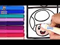Dibuja y Colorea A Los Personajes De Super Mario 👨👸🏼🍄🐢🦖🌈 Dibujos Para Niños